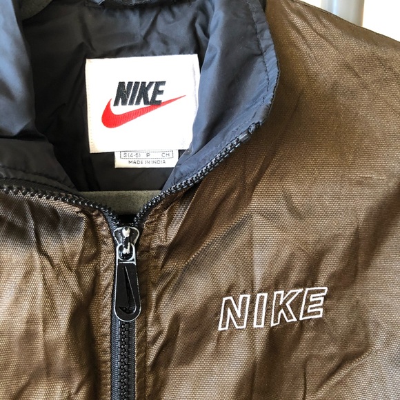 Nike black and brown light weight athletic jacket - Picture 3 of 5